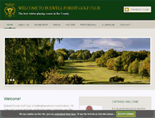 Tablet Screenshot of bulwellforestgolfclub.co.uk